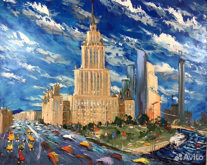 Картина маслом на холсте пейзаж