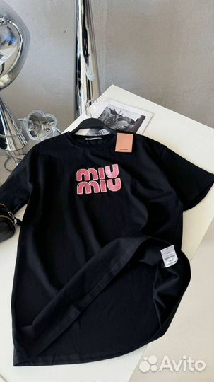 Топовая футболка Miu Miu женская (new 2024)