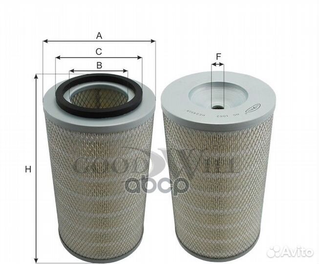 Фильтр воздушный AG1062 Goodwill