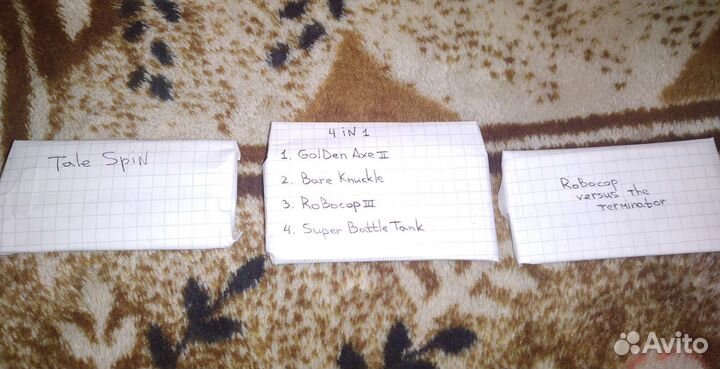 Картриджи на Sega (за 4 шт. )