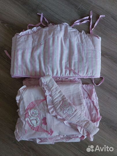 Комплект постельного белья 120 60 и бортики