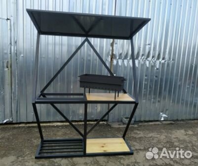 Мангал loft с крышей