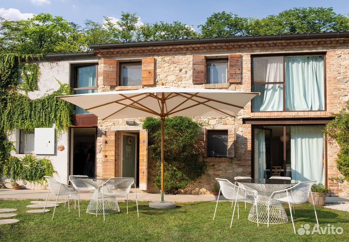 Большие уличные зонты садовые