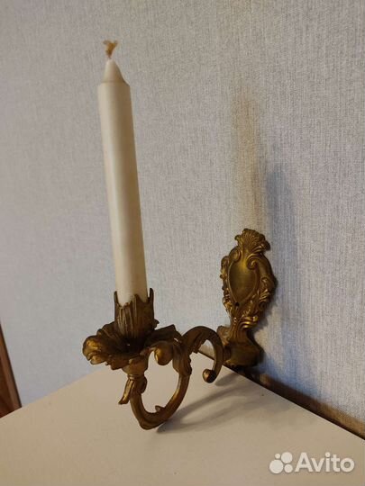 Подсвечники винтаж латунь