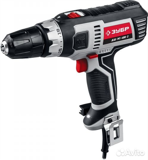 Зубр дш-М1-400-2 дрель-шуруповерт сетевая, 400 Вт