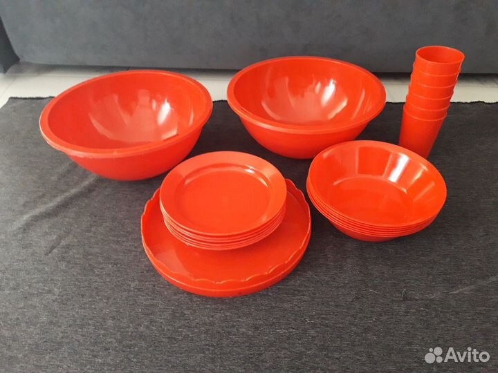 Набор посуды для пикника, на 6 персон