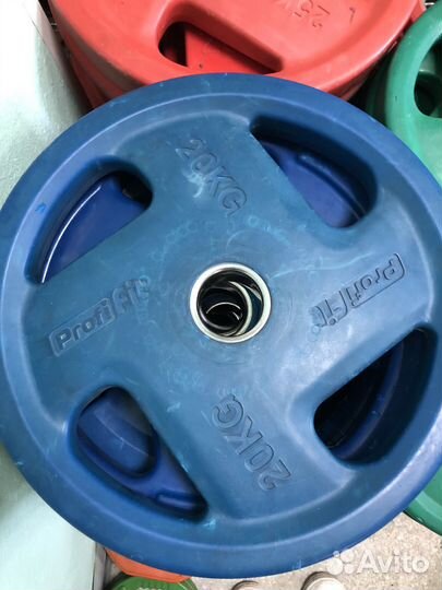 Диски блины для штанги обрезиненные D50 и др