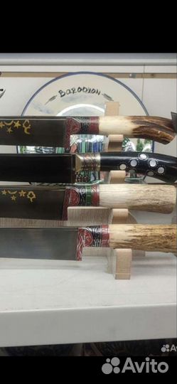 Настоящий нож пчак с ручкой из кости