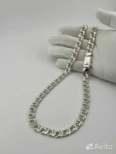 Серебряная мужская цепь Арабский бисмарк