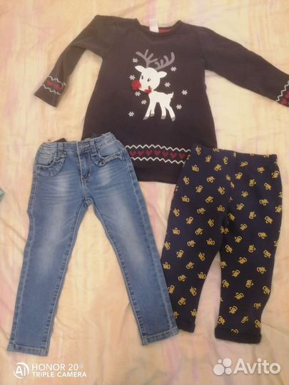 Вещи пакетом на девочку 92/110 размер