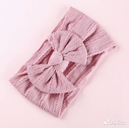 Повязка бантик для девочки на голову