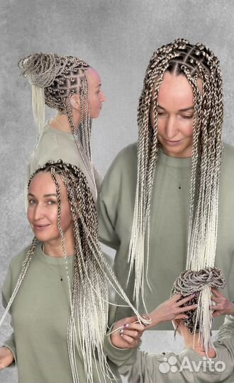 Афрокосы, брейды, афрохвост, боксерские косы