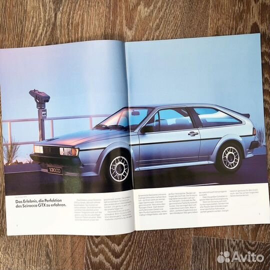 Дилерский буклет Volkswagen Scirocco mk2 1989