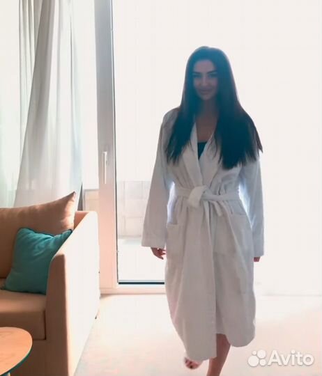 Белые махровые халаты новые все размеры