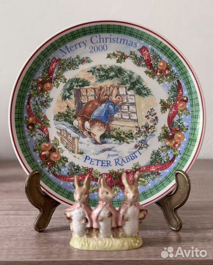 Винтажные тарелки и статуэтки Peter Rabbit