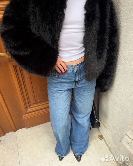 Джинсы синие