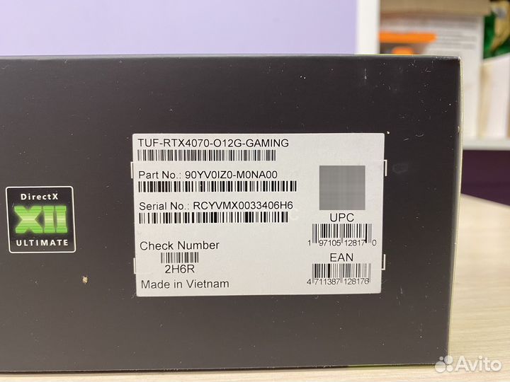 Новая RTX 4070 Asus Tuf Gaming OC 12 GB