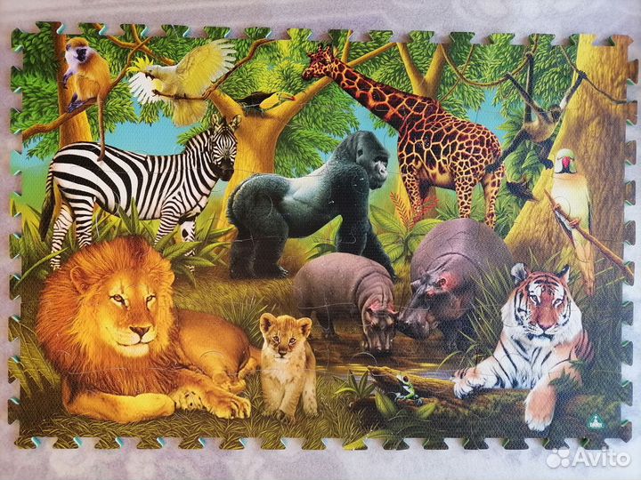 Детский развивающий коврик пазл