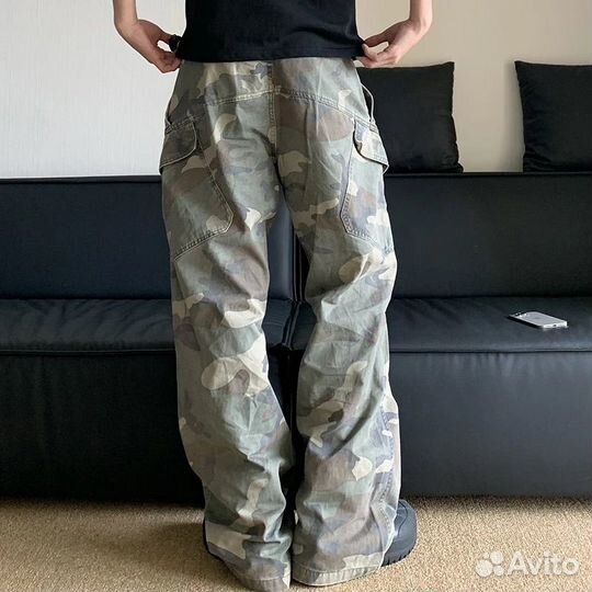 Штаны camo army cargo type vetements