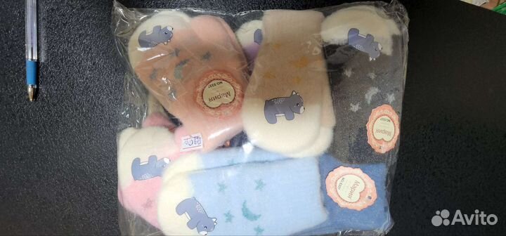 Варежки зимние детские шерсть