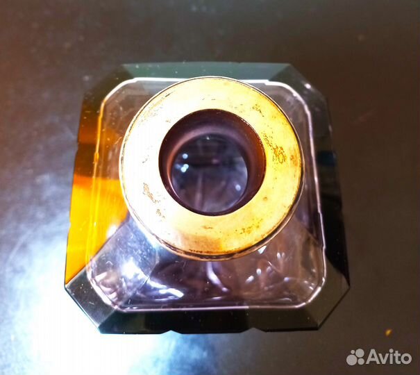 Хрустальный штоф с серебром