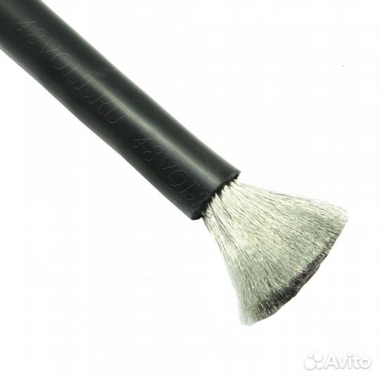 Силиконовый кабель 2 awg черный