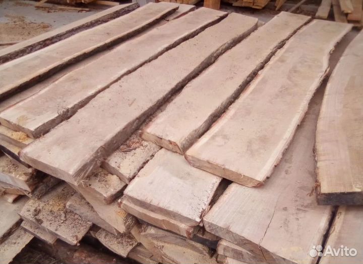 Сосна необрезная столярная 50 мм от 2 m3