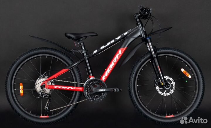 Велосипед horh tony tyhd 4.4 24 (2023) Black-Red S