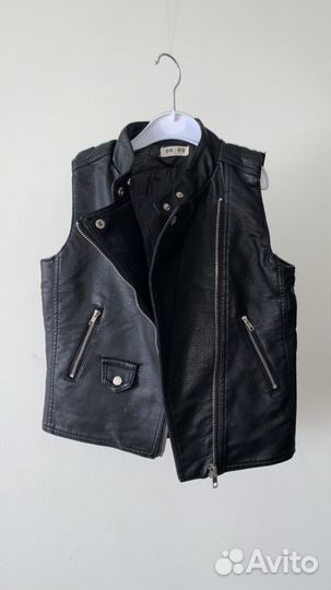 Жилетка кожаная детская