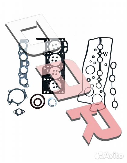 Ремкомплект прокладок двс для toyota platz / vitz / yaris 1SZ-FE