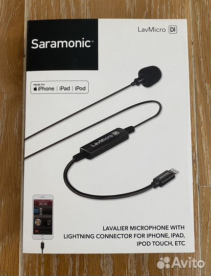 Петличный микрофон Saramonic для iPhone