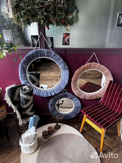 Зеркало макраме