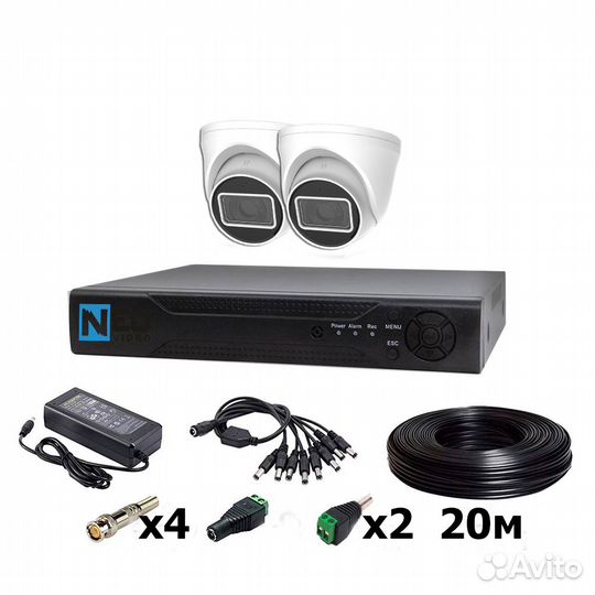 Готовый комплект камер видеонаблюдения +для дома