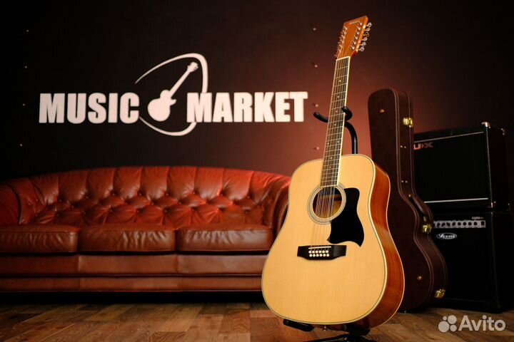 12-струнная акустическая гитара Homage + Аксессуар