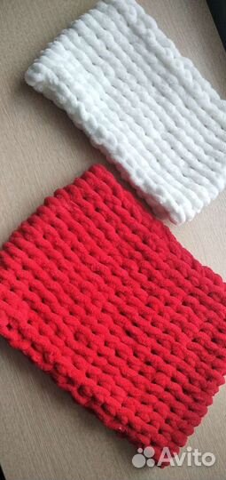 Снуды и шарфы из плюшевой пряжи Ализе Пуффи (Alize