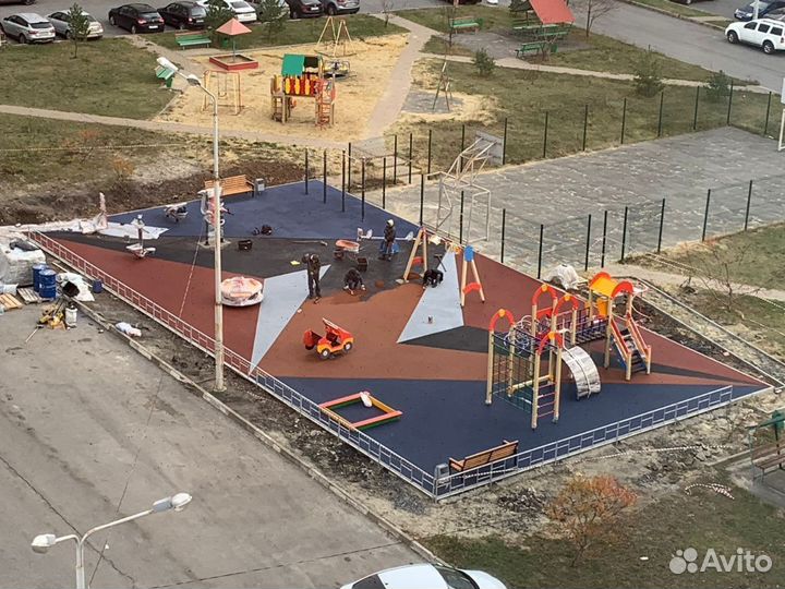 Бесшовное резиновое покрытие под ключ