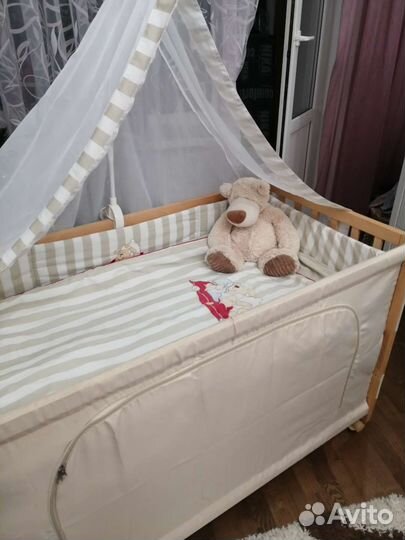 Приставная детская кроватка