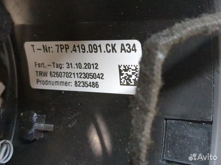 Руль Porsche Panamera, 2013