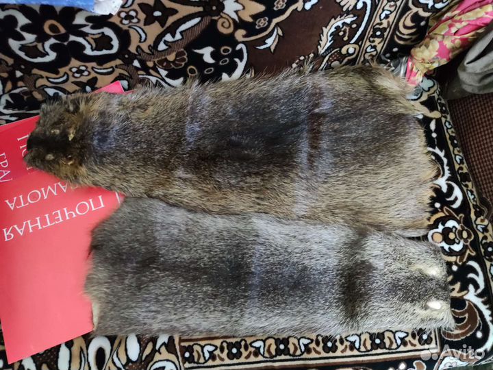 Шкурка нутрии выделанная
