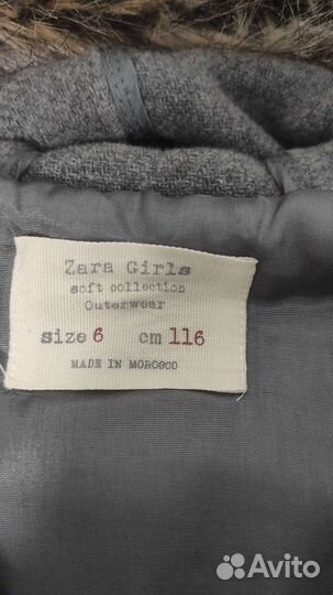 Пальто для девочки zara