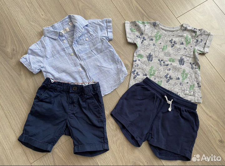 Вещи пакетом на мальчика 74-86 размер