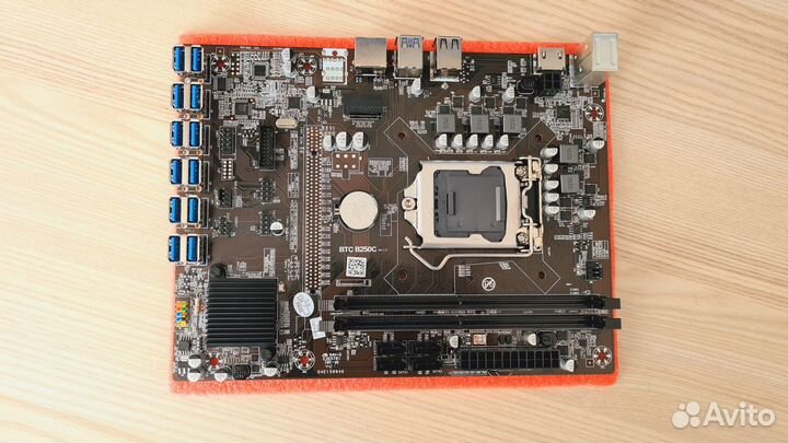 Новая Материнская плата B250C BTC 12 PCI-e/USB