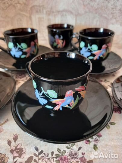 Цветная и прозрачная посуда из стекла СССР