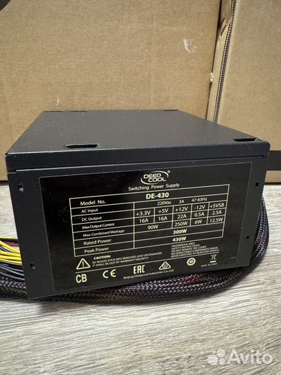 Блок питания deepcool de 430