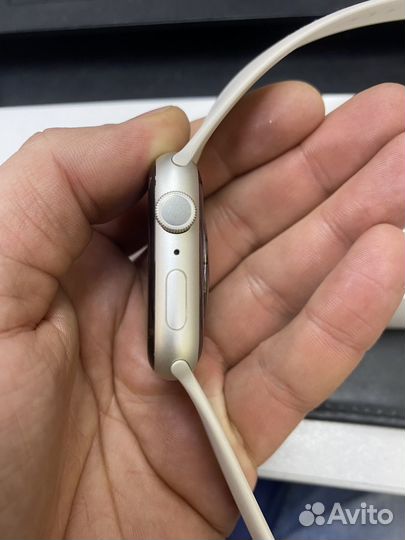 Часы apple watch 8 45 mm акб100 белые