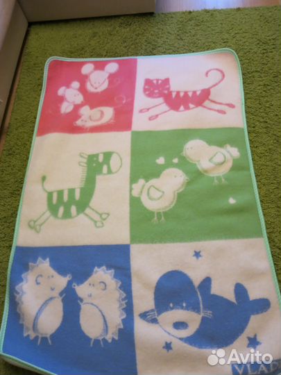 Новое шерстяное одеяло + пододеяльник