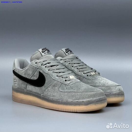 Nike Air Force 1 Grey Замша (Арт.56632)