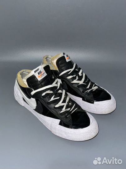 Кроссовки Nike Blazer Low x Sacai Patent Leather