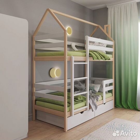 Детская кровать двухъярусная