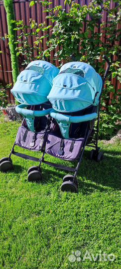 Коляска трость для двойни